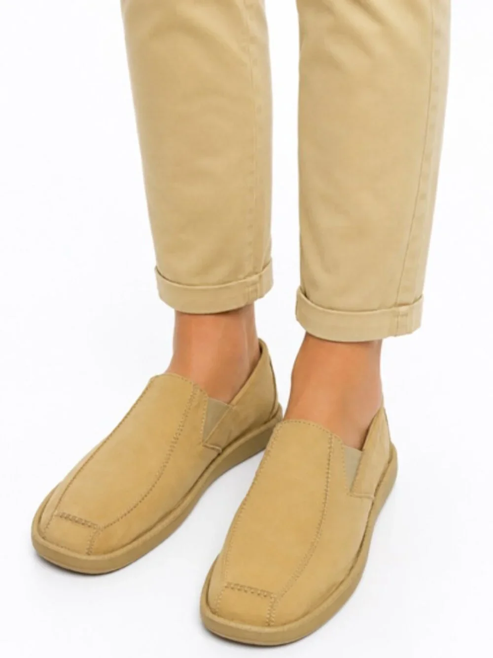 Sanuk Vagabond Slip-On Loafers Men’s Size 11 Tan Casual Comfort Shoes